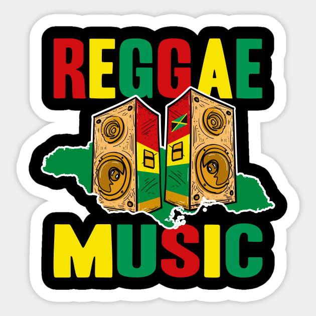 Reggae Music Jamaica Sound System tshirt Sound System Culture Sticker TeePublic